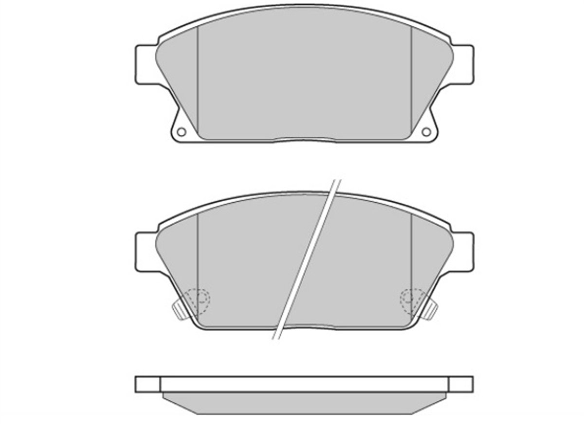 YEDEK PARÇABALATA FREN ON -  CHEVROLET CRUZE 09>12 / AVEO 11> / OPEL ASTRA J 09>12 / MOKKA 12>13 -16 JANT-  542115 -MGA-55340MGAMGA-55340