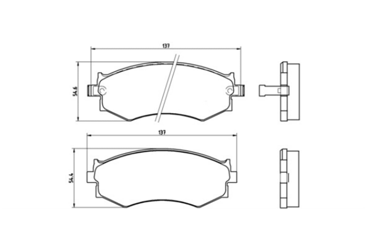 YEDEK PARÇABALATA FREN ON-HYUNDAI ELANTRA 90>00/SONATA 90>96/NISSAN ALTIMA 90>  5810128A00 -MGA-55236MGAMGA-55236