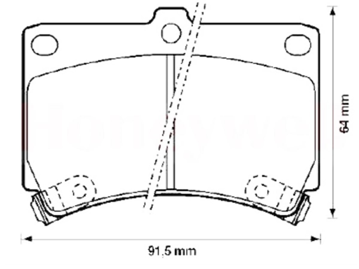YEDEK PARÇABALATA FREN ON-MAZDA 323 90>96 KIA RIO 00>02    BRY73323ZA -MGA-55345MGAMGA-55345