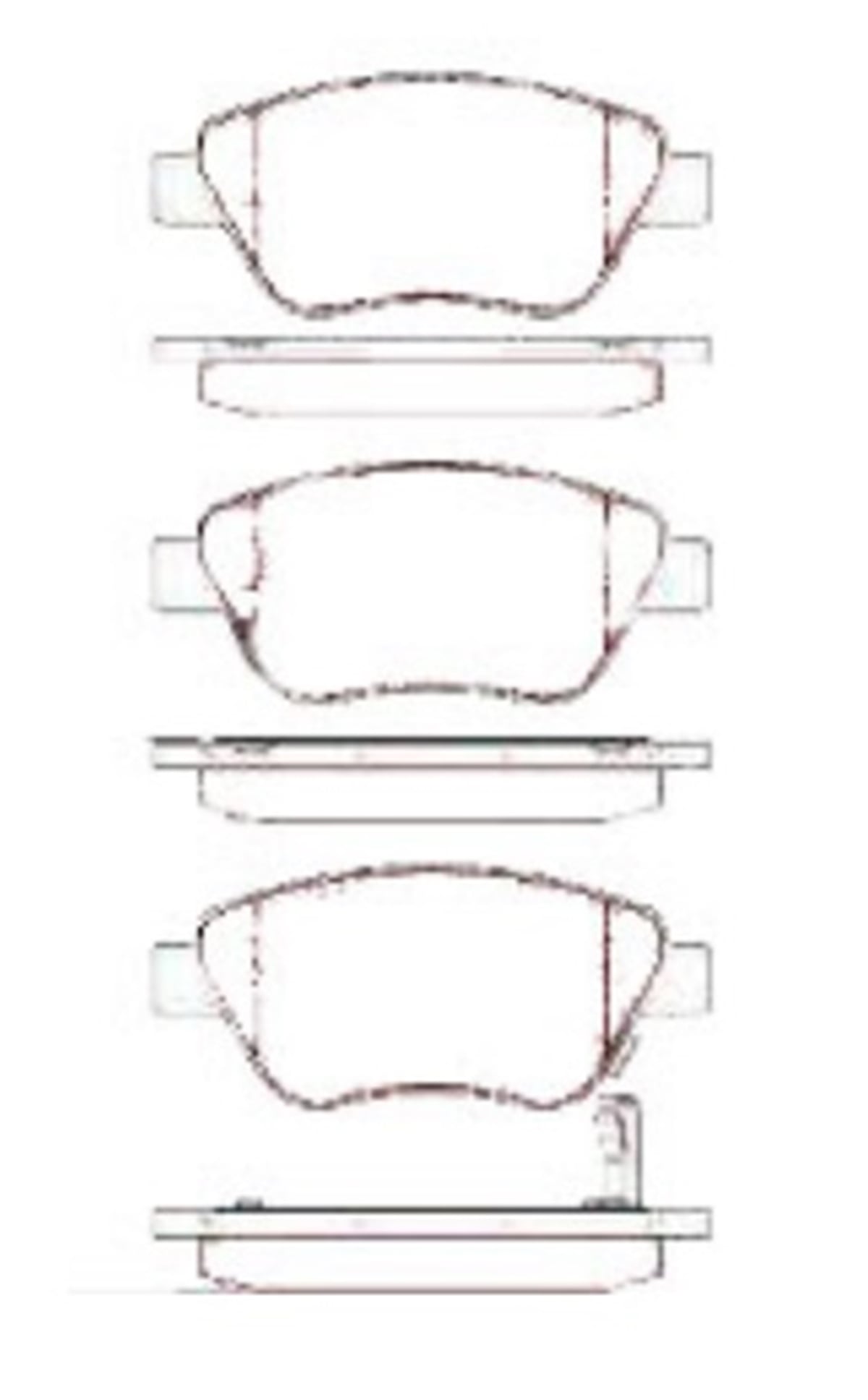 YEDEK PARÇABALATA FREN ON-  OPEL  CORSA D 1.0 1.2 1.4 1.3D 75HP   -MGA-55472MGAMGA-55472