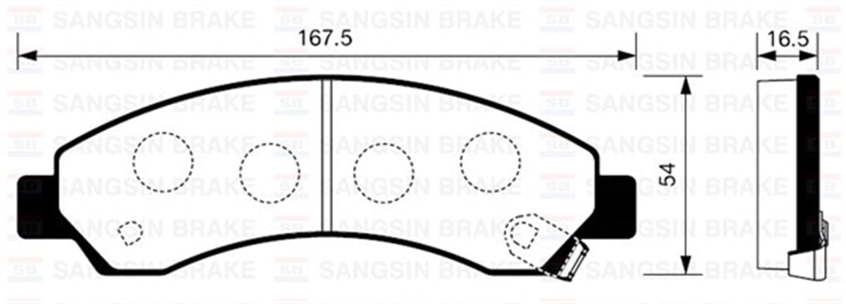 YEDEK PARÇABALATA ÖN DİSK HOVER 2.5 SANGSIN SP2088SANGSINSANGSIN SP2088