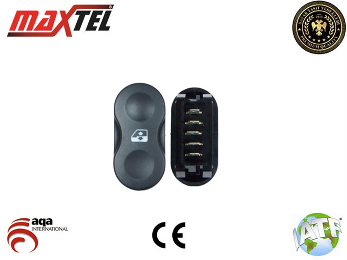 YEDEK PARÇACAM AÇMA DÜĞMESİ 5 PİN TEKLİ GRİ DUSTER/SANDEROMAXTEL18204983