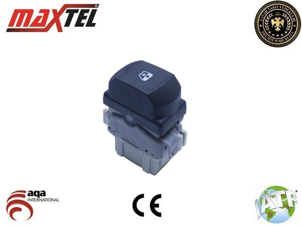 YEDEK PARÇACAM AÇMA DÜĞMESİ ÖN SAĞ 6 PİN GRİ MEGANE IIMAXTEL18204013