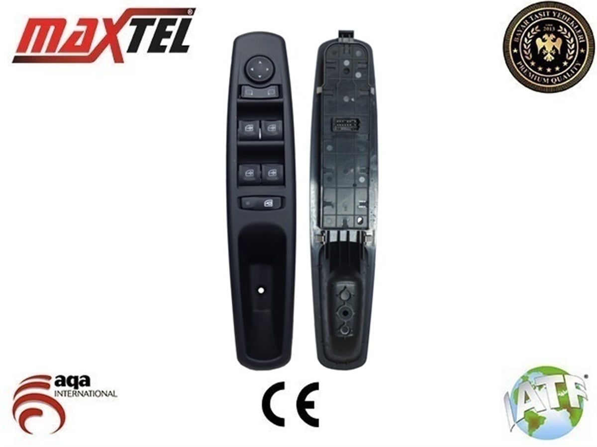 YEDEK PARÇACAM AÇMA DÜĞMESİ SOL 13 PİN SİYAH KASALI FLUENCE/LAGUNA IIIMAXTEL18204107