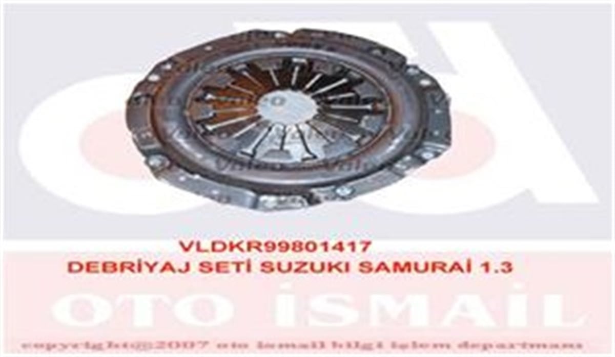 YEDEK PARÇADEBRIYAJ SETİ SUZUKI SAMURAİ 1.3 SZ04 SZC09 PRB07 VALEO 801417VALEOVALEO 801417