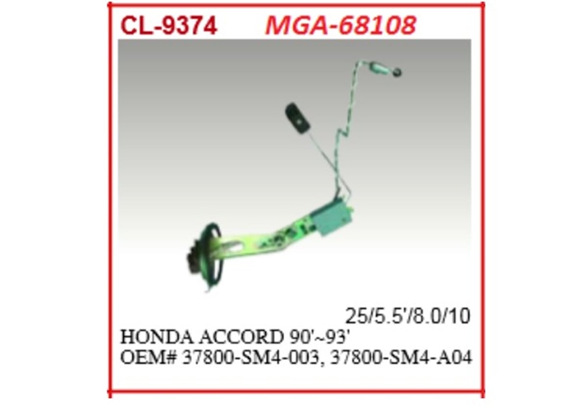 YEDEK PARÇADEPO ŞAMANDIRASI-HONDA ACCORD 90>94  37800SM4A04 -MGA-68108MGAMGA-68108