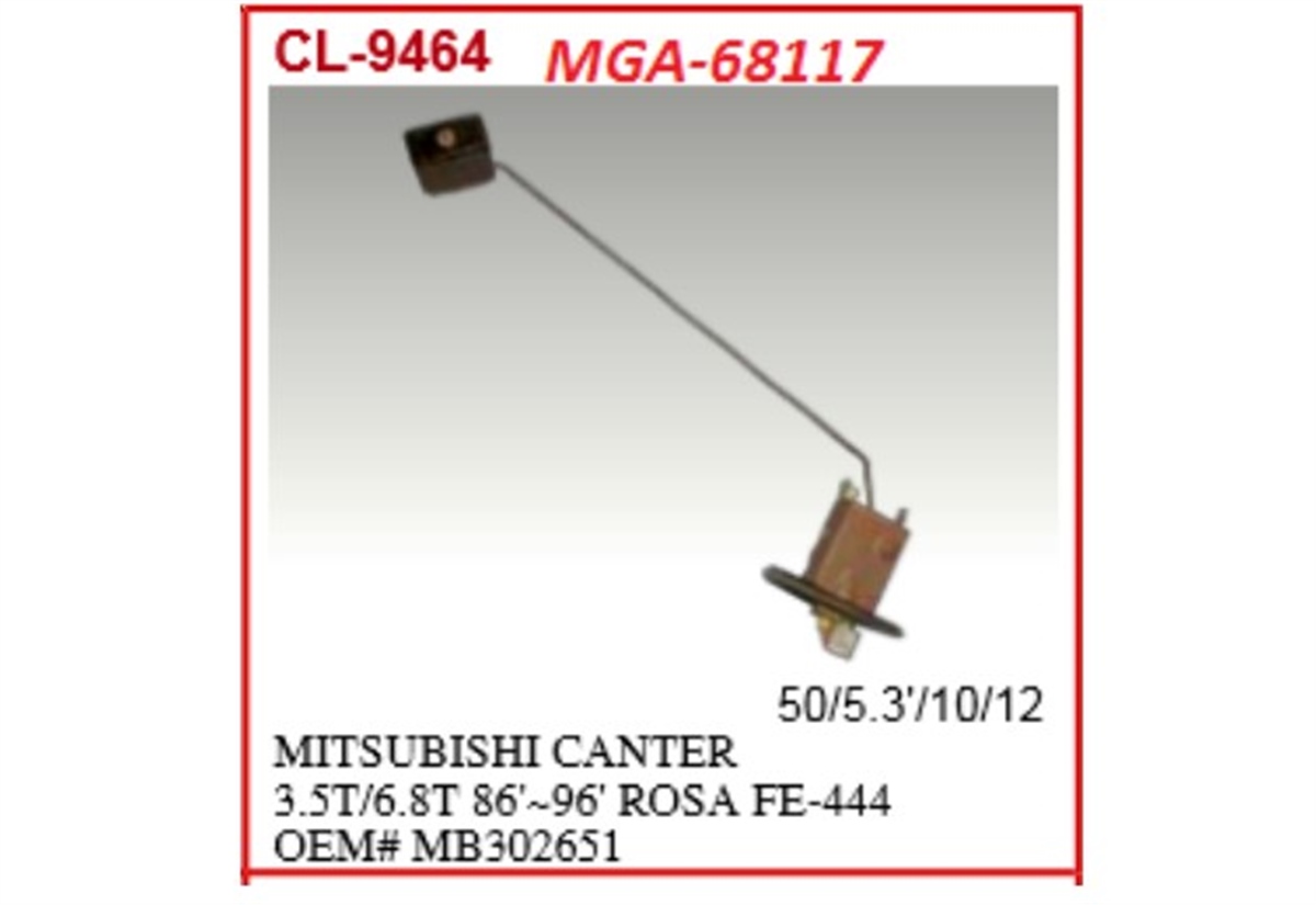 YEDEK PARÇADEPO ŞAMANDIRASI-MITSUBISHI CANTER-304/CANTER-444/CANTER-449   MB302651 -MGA-68117MGAMGA-68117