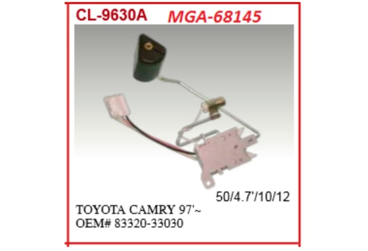 YEDEK PARÇADEPO ŞAMANDIRASI-TOYOTA CAMRY 96>00   8332033030 -MGA-68145MGAMGA-68145