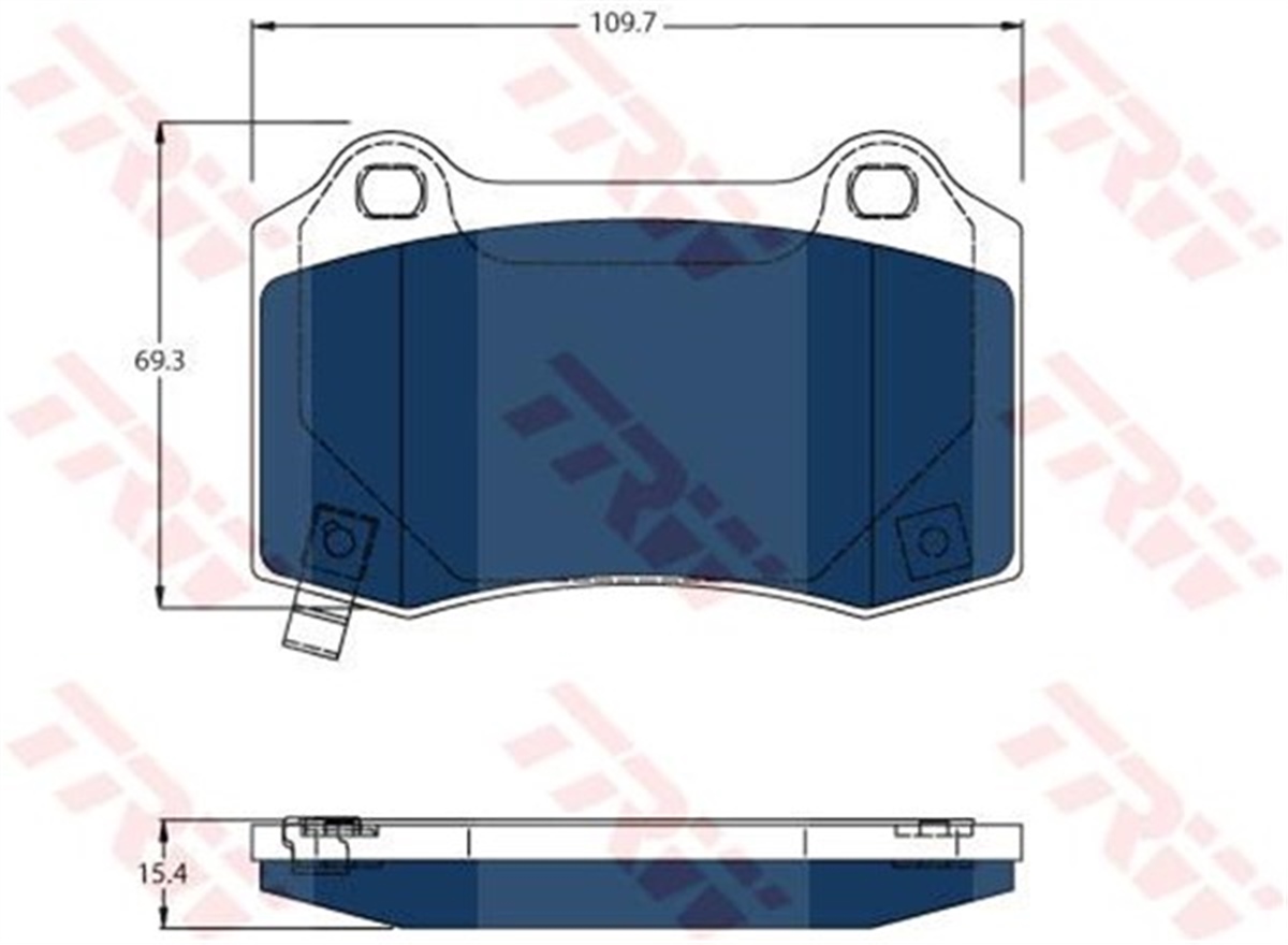 YEDEK PARÇADİSK FREN BALATASI ARKA MODEL S 2012- TRW GDB4171BTETRWTRW GDB4171BTE