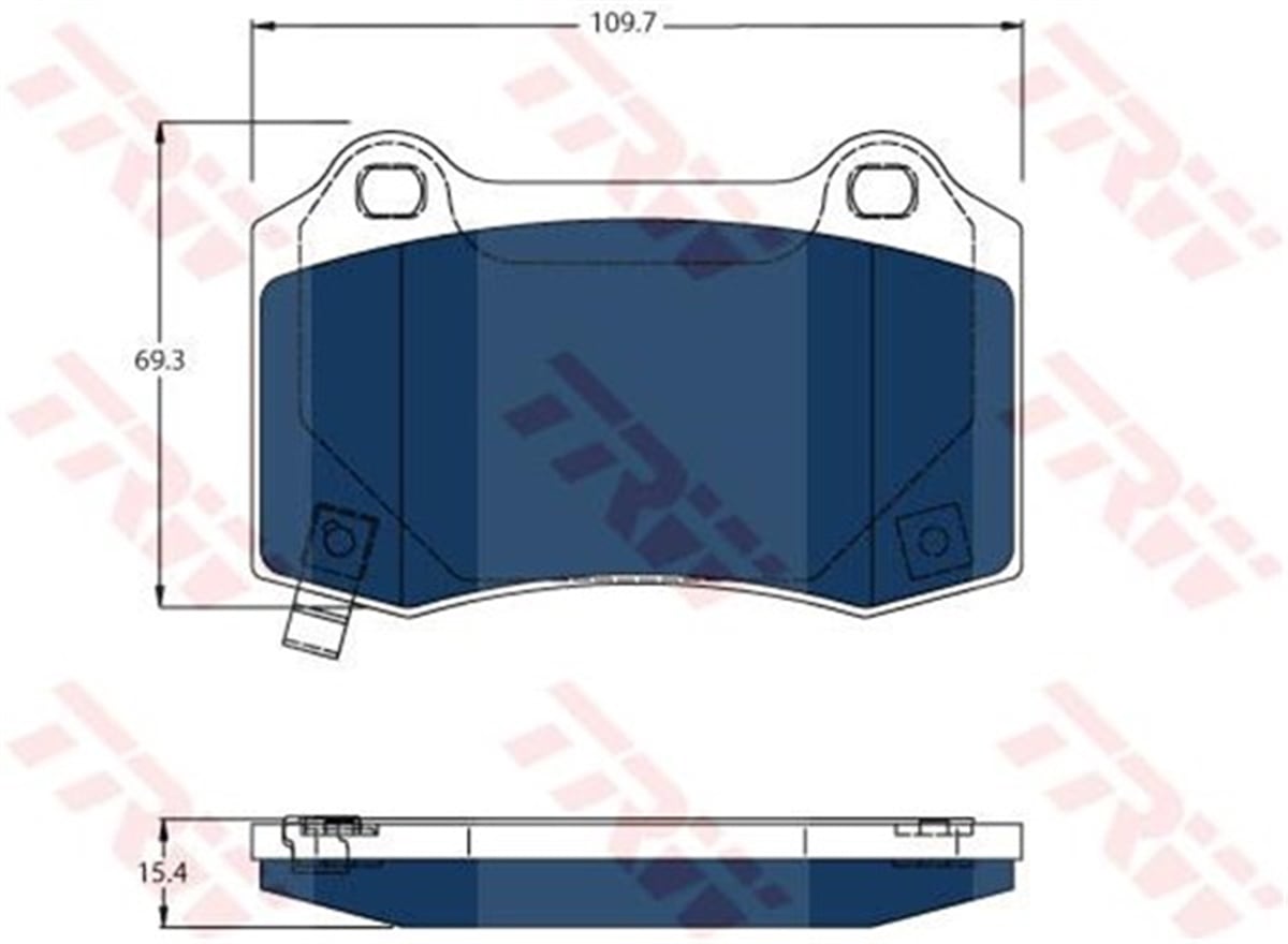 YEDEK PARÇADİSK FREN BALATASI ARKA MODEL S 2012- TRW GDB4171BTETRWTRW GDB4171BTE