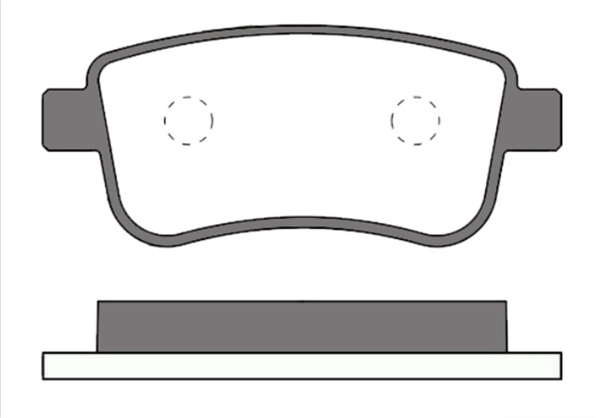 YEDEK PARÇAFREN BALATASI ARKA   RENAULT  MEGANE III - SCENIC III - GRANDE SCENIC III 08-/ FLUENCE 13>14  