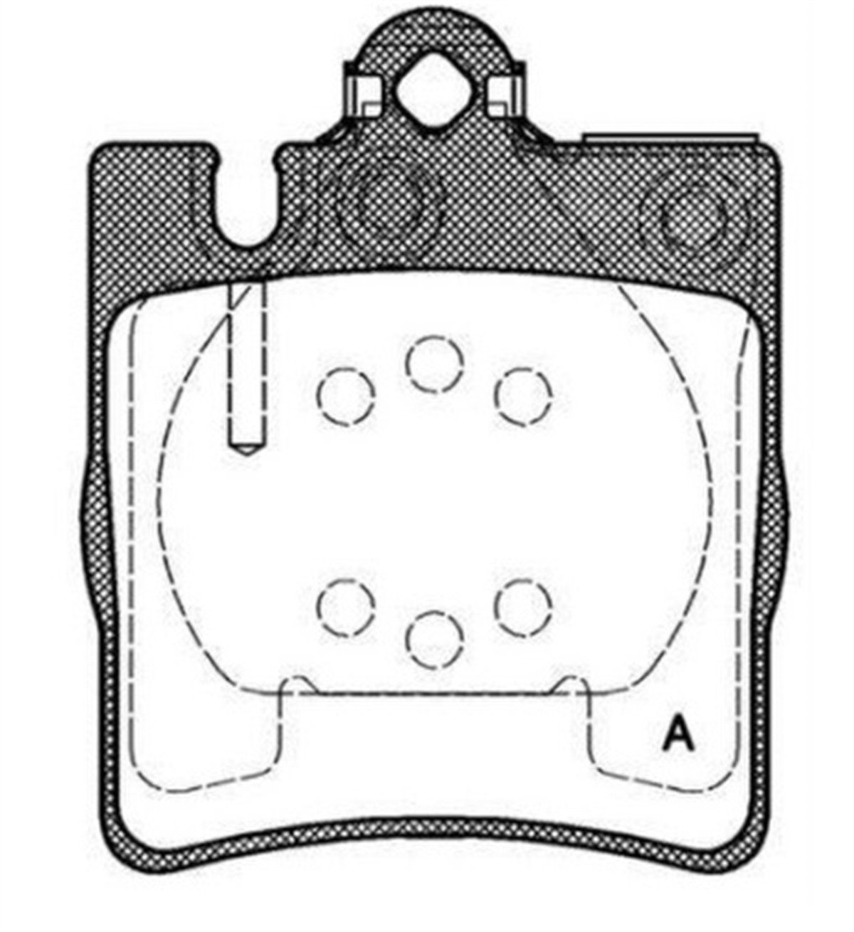 YEDEK PARÇAFREN BALATASI  MERCEDES W203-W209 SPORT / W210 ARKA TEK PIM  24205220 -MGA-56317MGAMGA-56317