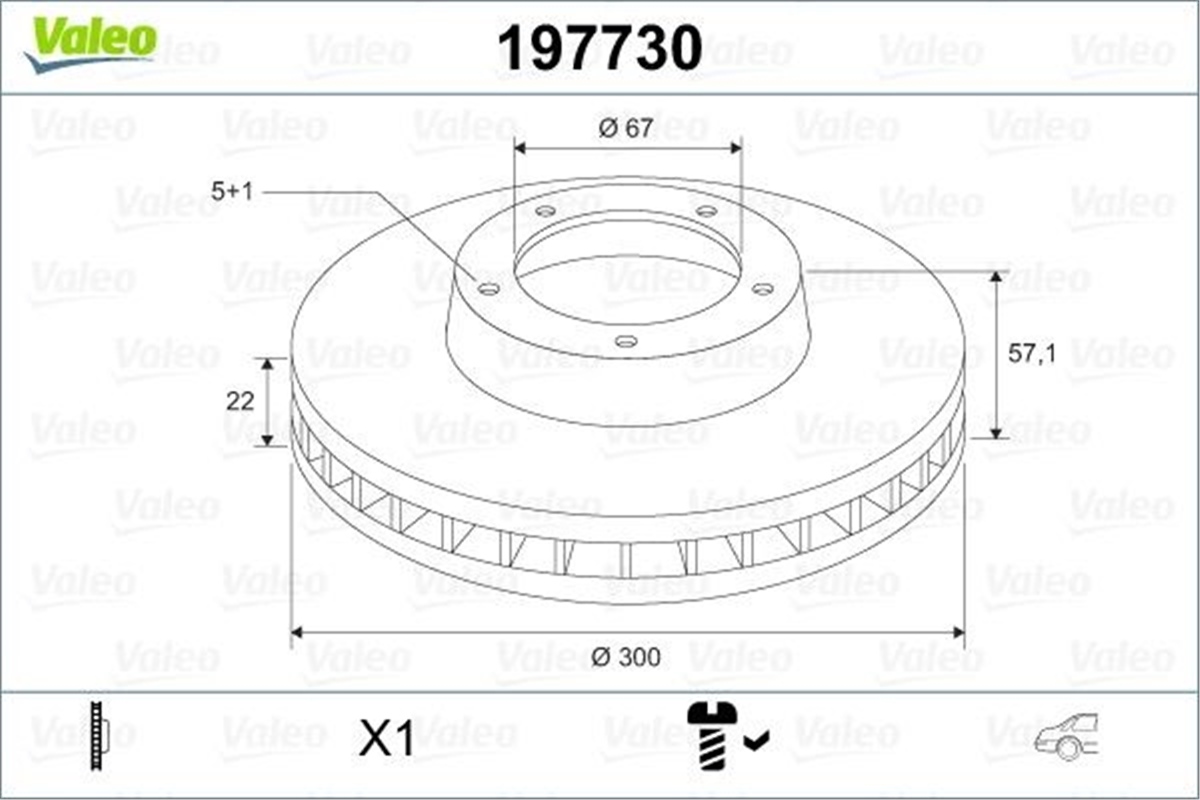 YEDEK PARÇAFREN DİSKİ ARKA X1 MERCEDES C-SERİSİ VALEO 197730VALEOVALEO 197730