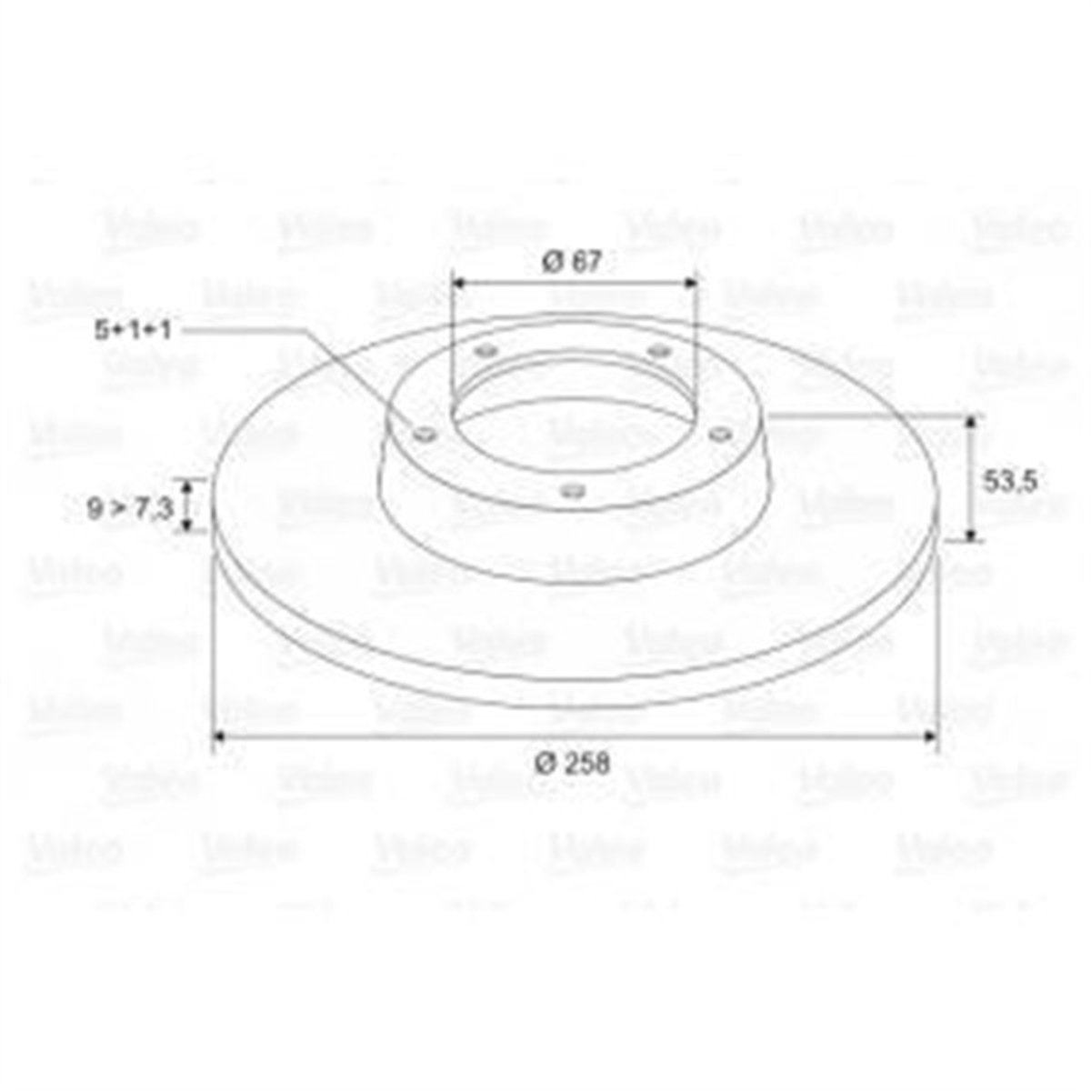 YEDEK PARÇAFREN DİSKİ ARKA X2 MB W201 TÜM MODELLER 89-92 . W124 200E. 220E. 230E. 260E. 280E. 300E. 20 VALEO 186184VALEOVALEO 186184
