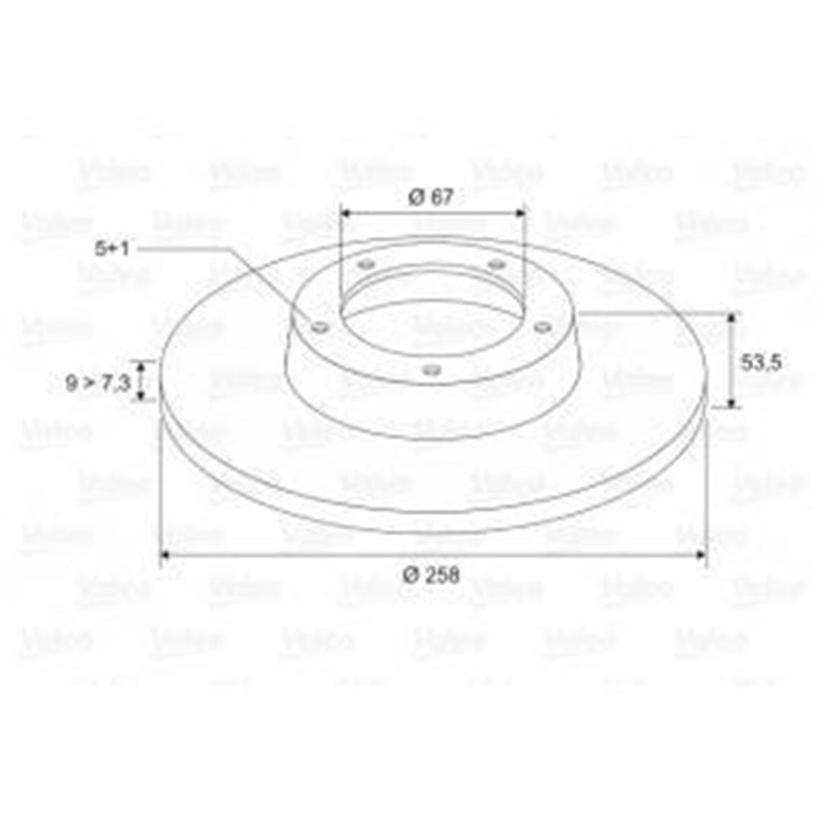 YEDEK PARÇAFREN DİSKİ ARKA X2 MB W202 C180. C200. C220 93- VALEO 186281VALEOVALEO 186281