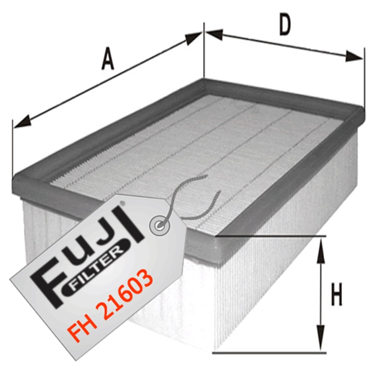 YEDEK PARÇAHAVA FİLTRESİ ACCENT 1.5 BENZİNLİ 1994-2000FUJİ*FH-21603