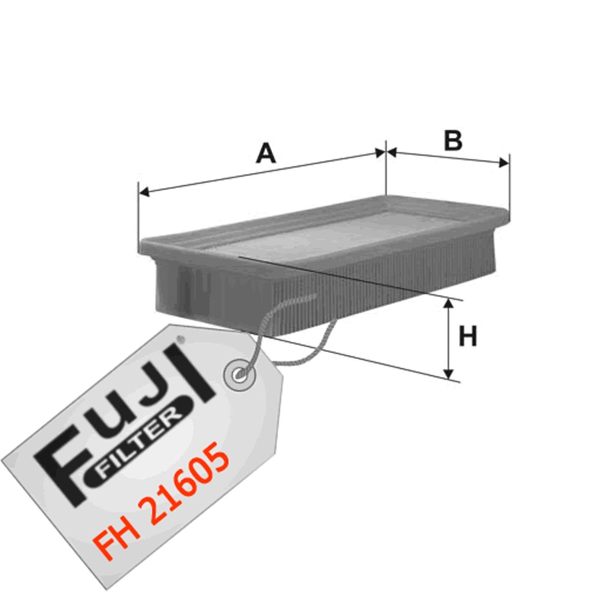 YEDEK PARÇAHAVA FİLTRESİ BENZİNLİ GETZ 1.1/1.3/1.6FUJİ*FH-21605