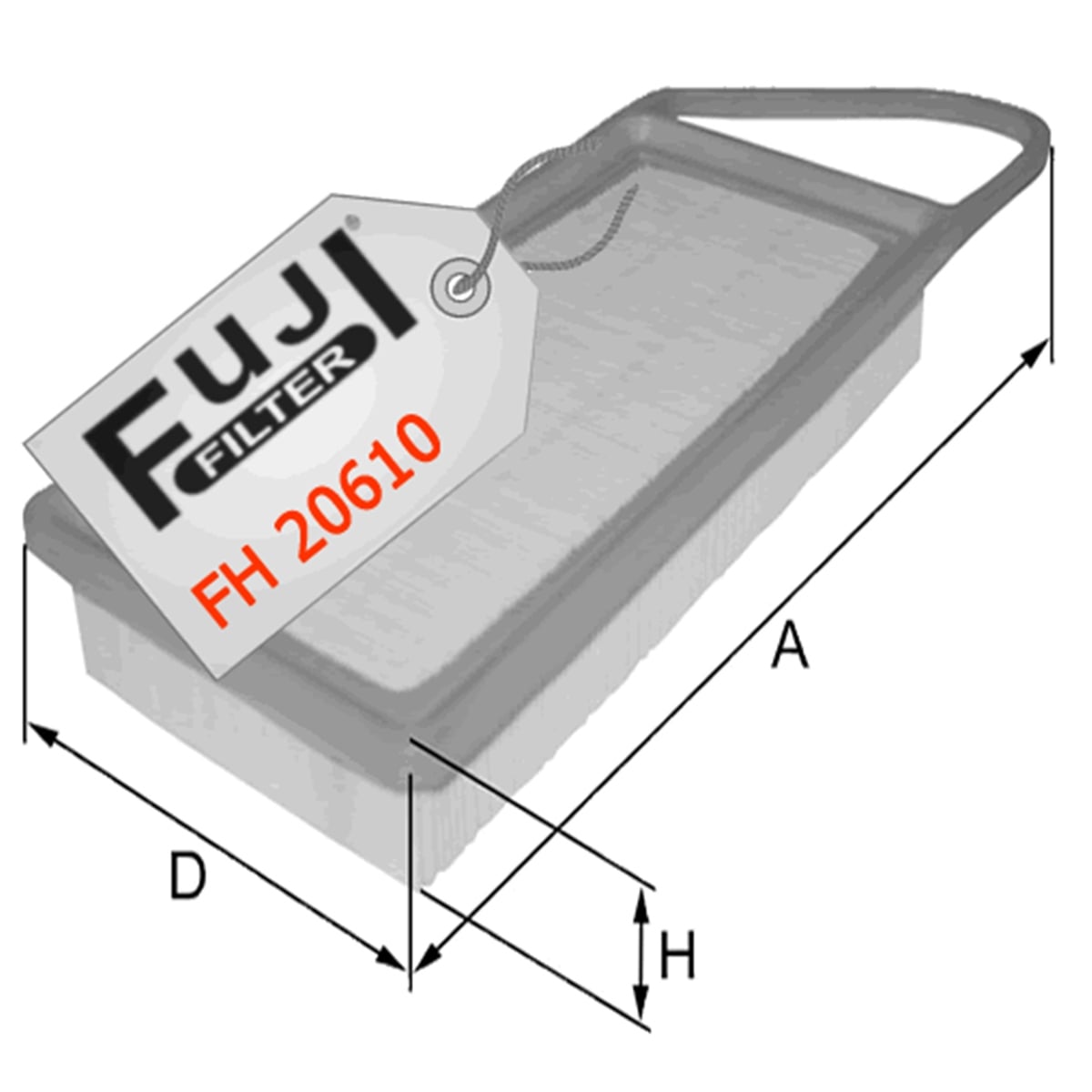 YEDEK PARÇAHAVA FİLTRESİ C3 1.4 HDI 2001-2004FUJİ*FH-20610