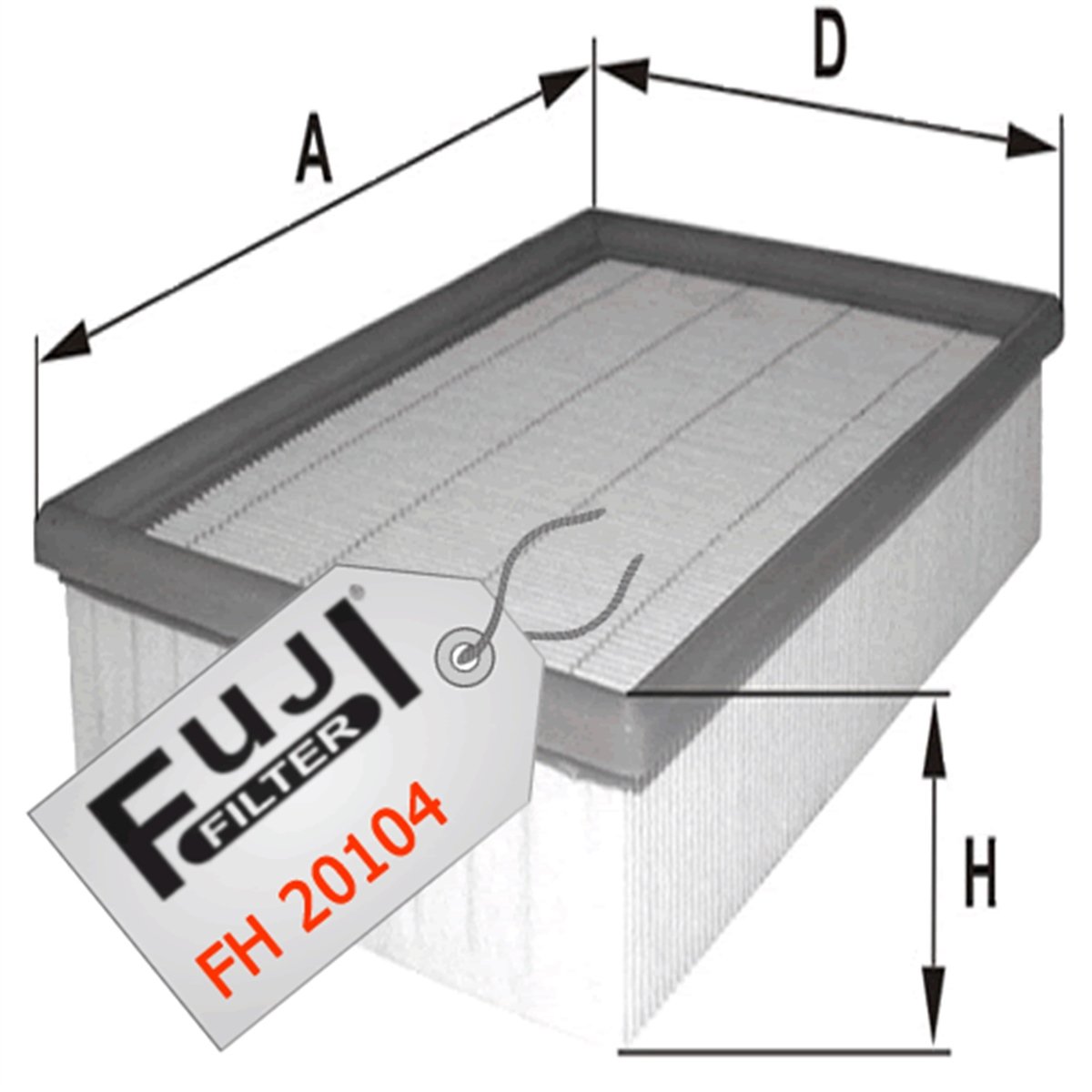 YEDEK PARÇAHAVA FİLTRESİ ENJEKSİYONLU TEMPRA/TİPOFUJİ*FH-20104