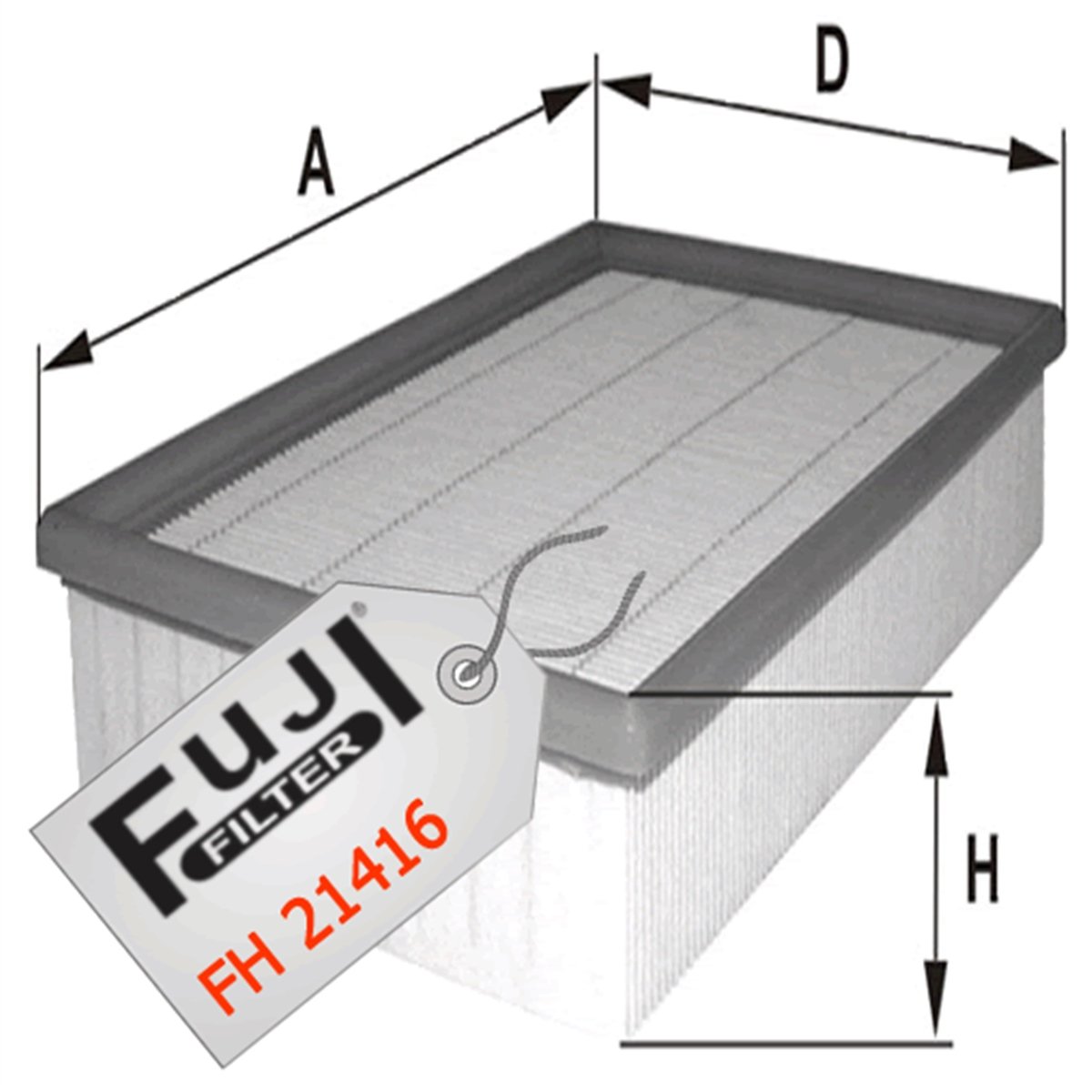 YEDEK PARÇAHAVA FİLTRESİ LAGUNA II 1.9 DCİ 2001>FUJİ*FH-21416