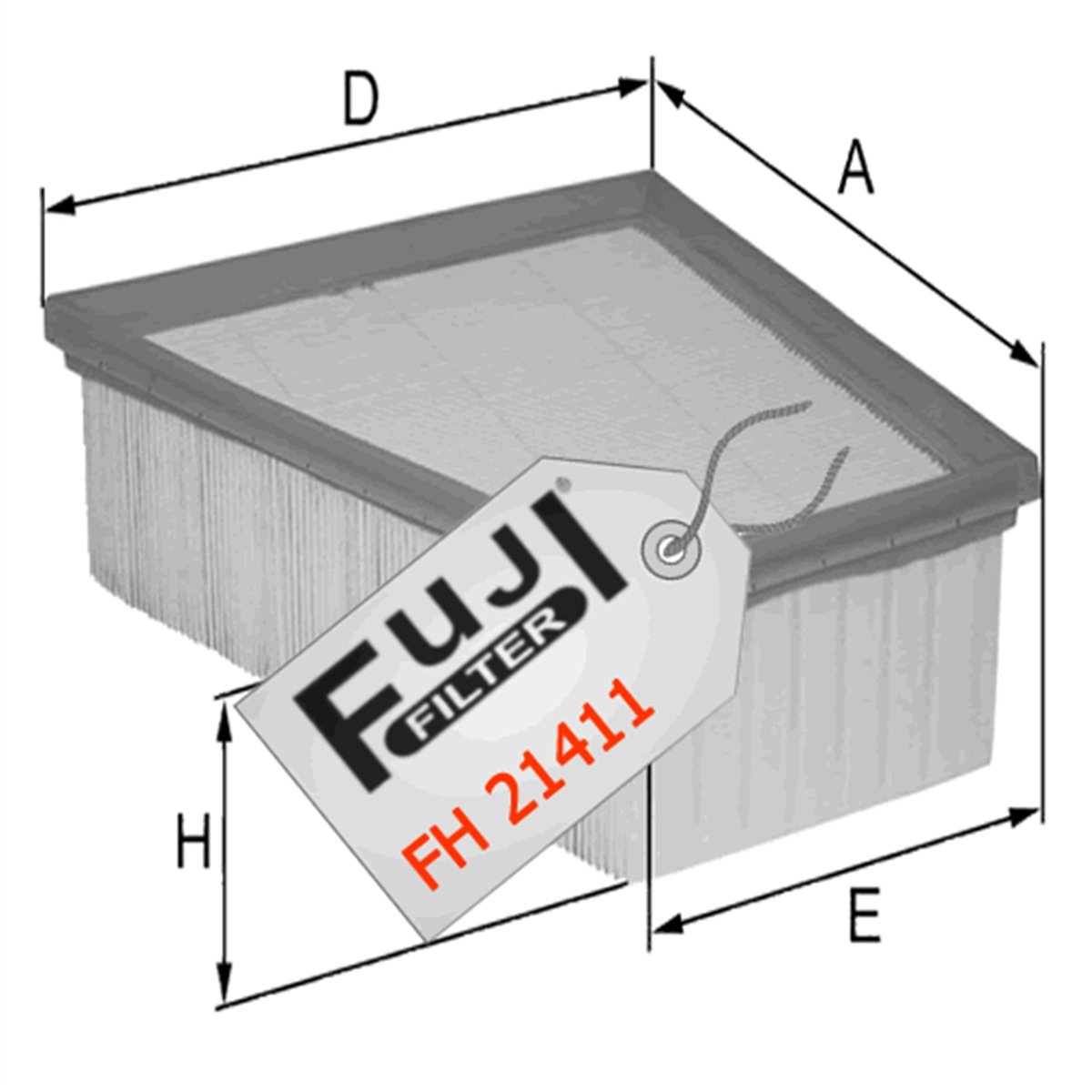 YEDEK PARÇAHAVA FİLTRESİ MEGANE II 1.5/1.6FUJİ*FH-21411