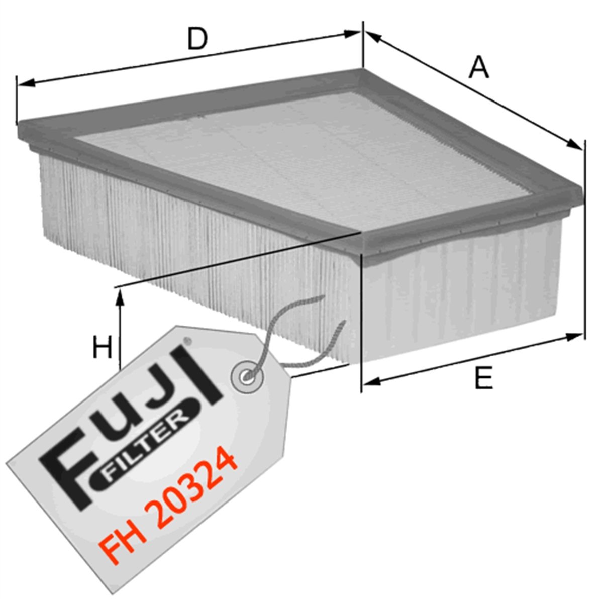 YEDEK PARÇAHAVA FİLTRESİ MÖNDEO IV 2007>FUJİ*FH-20324