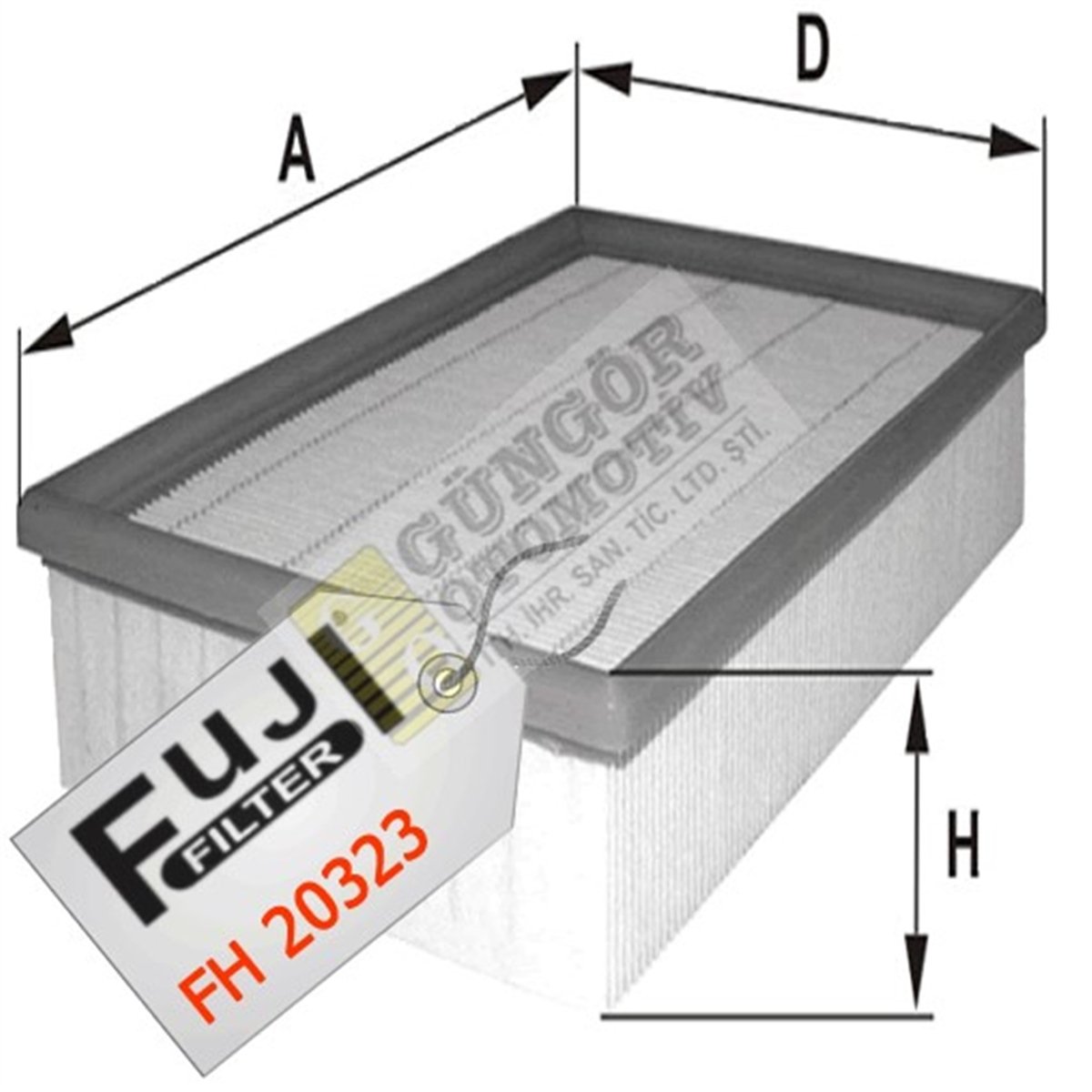 YEDEK PARÇAHAVA FİLTRESİ TRANSİT 2.2 V347 2007>FUJİ*FH-20323