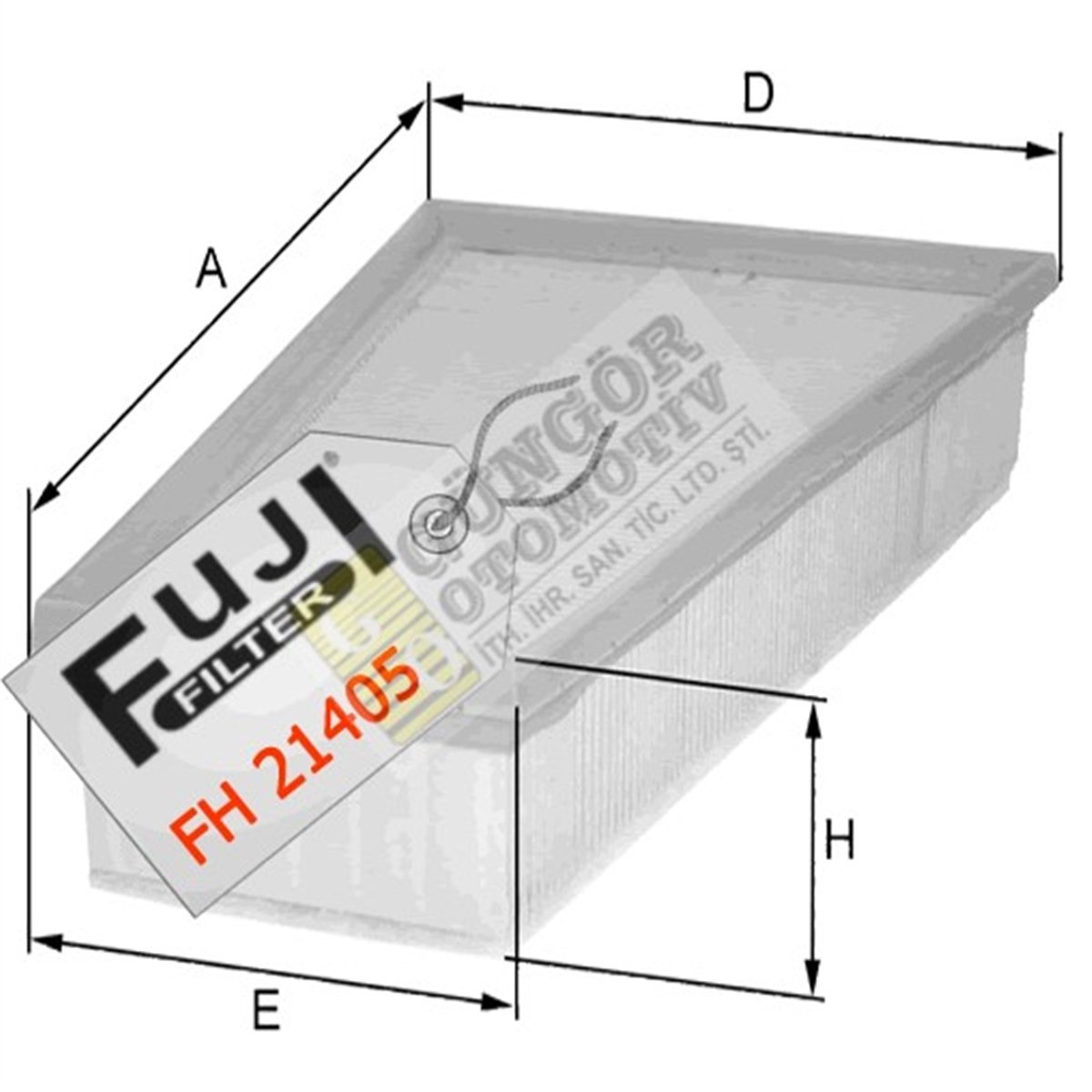 YEDEK PARÇAHAVA FİLTRESİ ÜÇGEN MEGANE/LAGUNAFUJİ*FH-21405