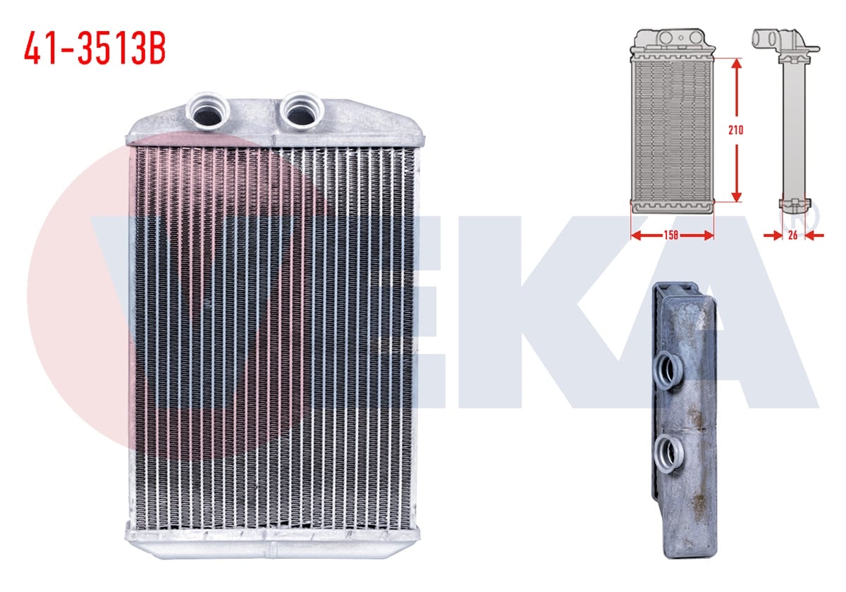 YEDEK PARÇAKALORİFER RADYATÖRÜ BRAZİNG MASTER III 2.3 DCI 2010>VEKA41-3513B