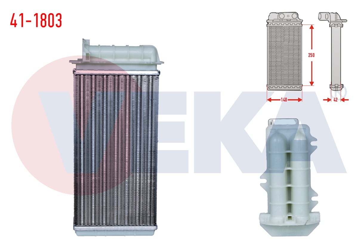 YEDEK PARÇAKALORİFER RADYATÖRÜ MEKANIK MAREA 185 1.6i 16v 1996-2007VEKA41-1803