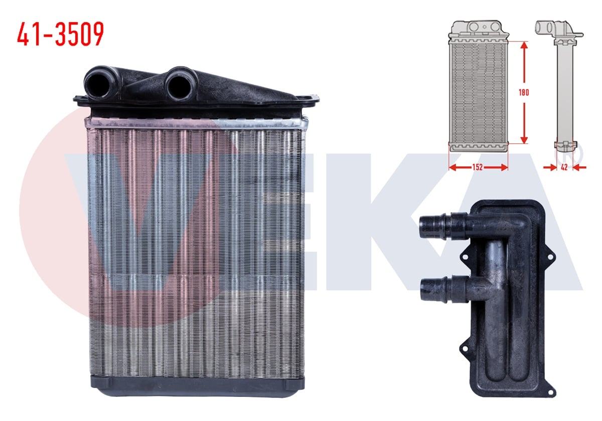 YEDEK PARÇAKALORİFER RADYATÖRÜ MEKANIK TRAFİC II FL 1.9 DCI 2001-2014VEKA41-3509