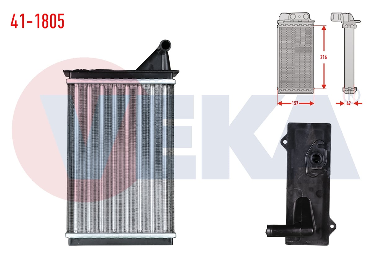 YEDEK PARÇAKALORİFER RADYATÖRÜ MEKANIK UNO 70 1.4i 1994-2000VEKA41-1805