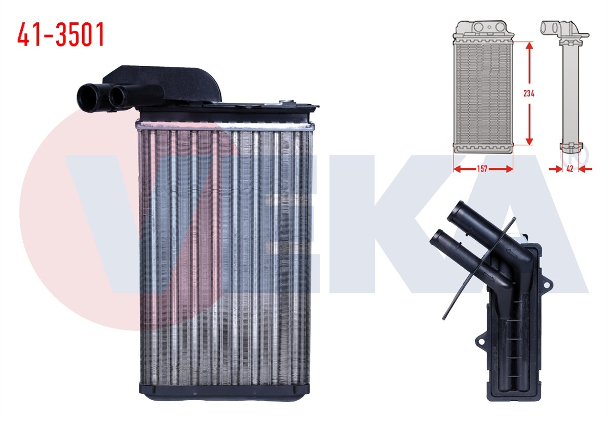 YEDEK PARÇAKALORİFER RADYATÖRÜ MEKANIK R19 1.4 1988-2001VEKA41-3501