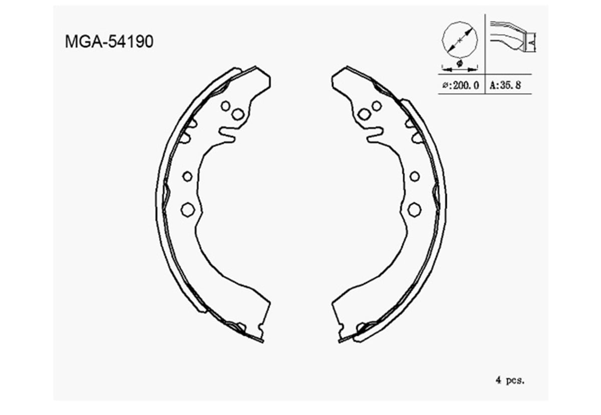 YEDEK PARÇAKAMPANA BALATA  DAIHATSU HIJET 90 - 00K0029 0449587508 -MGA-54190MGAMGA-54190