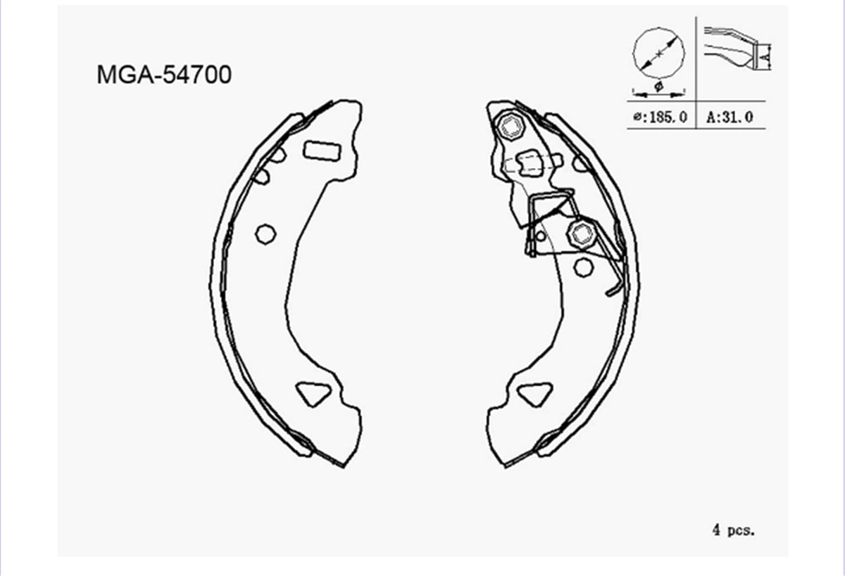 YEDEK PARÇAKAMPANA BALATA  FIAT UNO 70 PANDA  86 - 90 77362291 -MGA-54700MGAMGA-54700