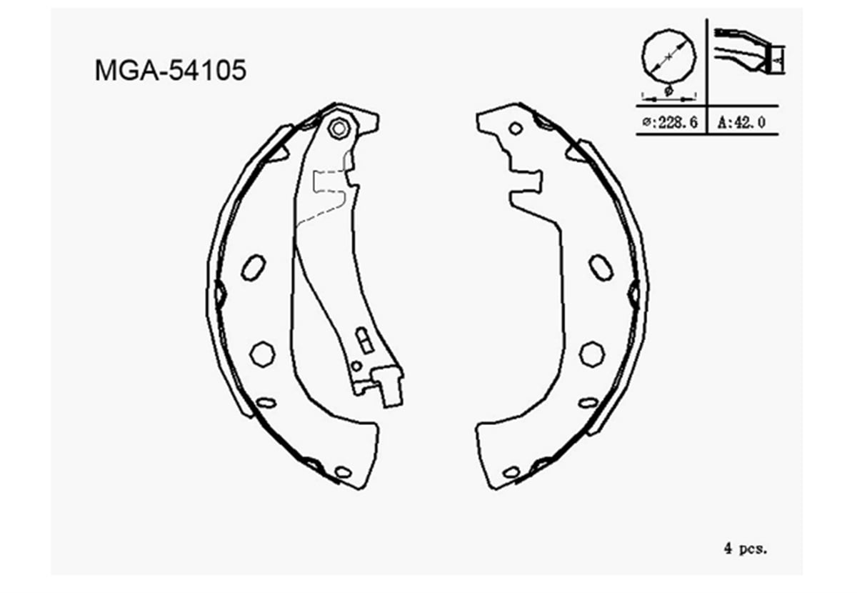 YEDEK PARÇAKAMPANA BALATA LEVYELI   FIAT PALIO MAREA WEEKEND 96 - 02 77362284 -MGA-54105MGAMGA-54105