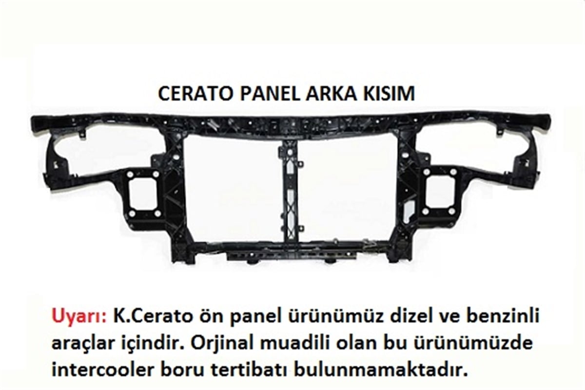 YEDEK PARÇAKIA CERATO ÖN PANEL BENZİNLİ 06-09 ORJİNAL REF. NO: 641012F000 UYUMLU KIA09CT006DEGAKIA09CT006