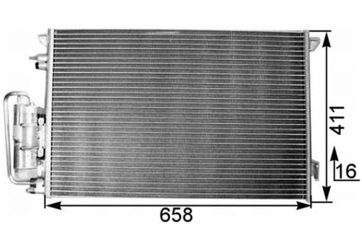 YEDEK PARÇAKLIMA RADYATORU-(OPEL: VECTRA C 2002 )MGAMGA-82145
