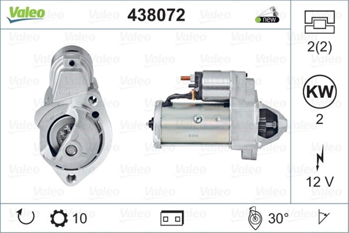 YEDEK PARÇAMARŞ MOTORU VAG VALEO 438072VALEOVALEO 438072