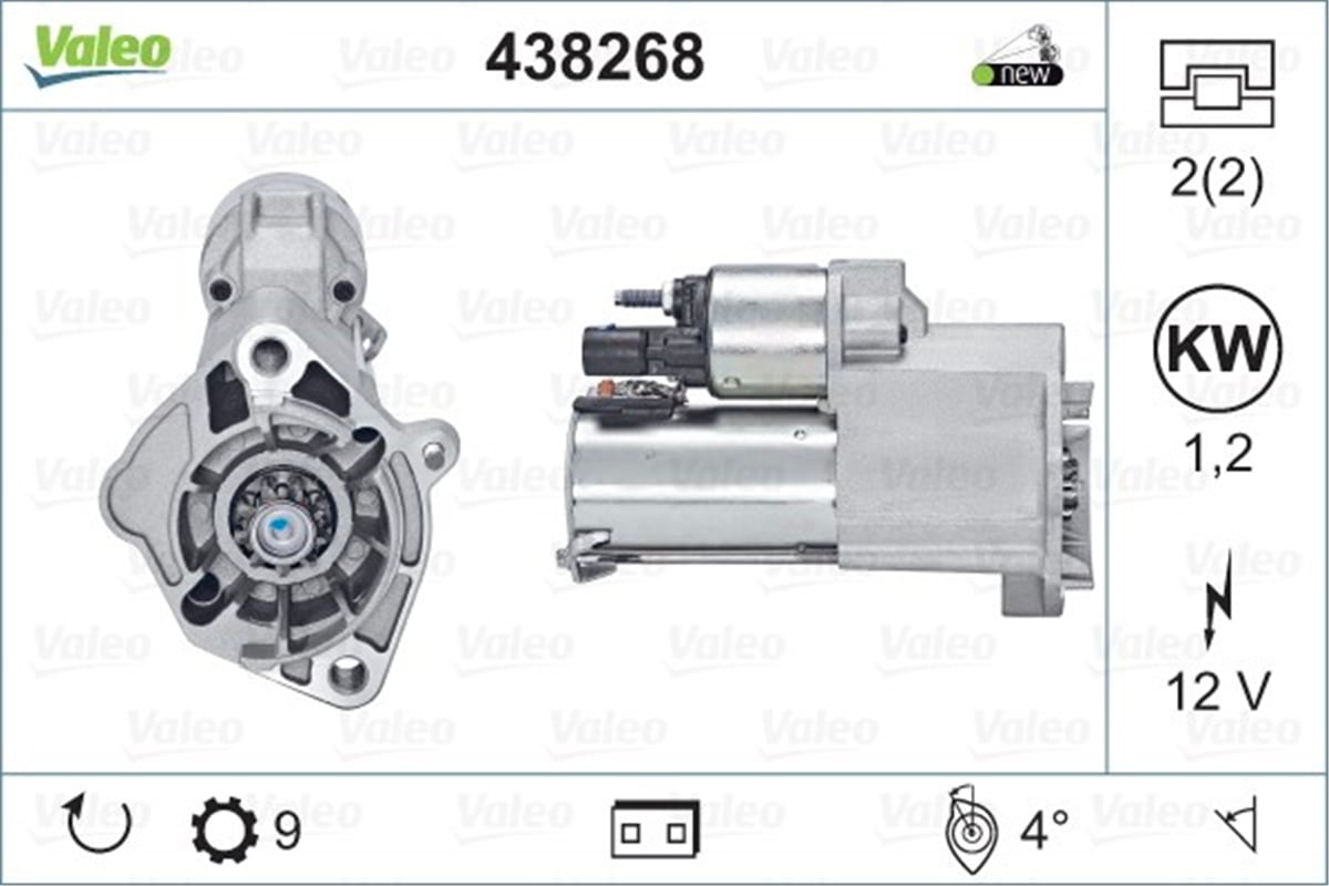 YEDEK PARÇAMARŞ MOTORU VAG VALEO 438268VALEOVALEO 438268