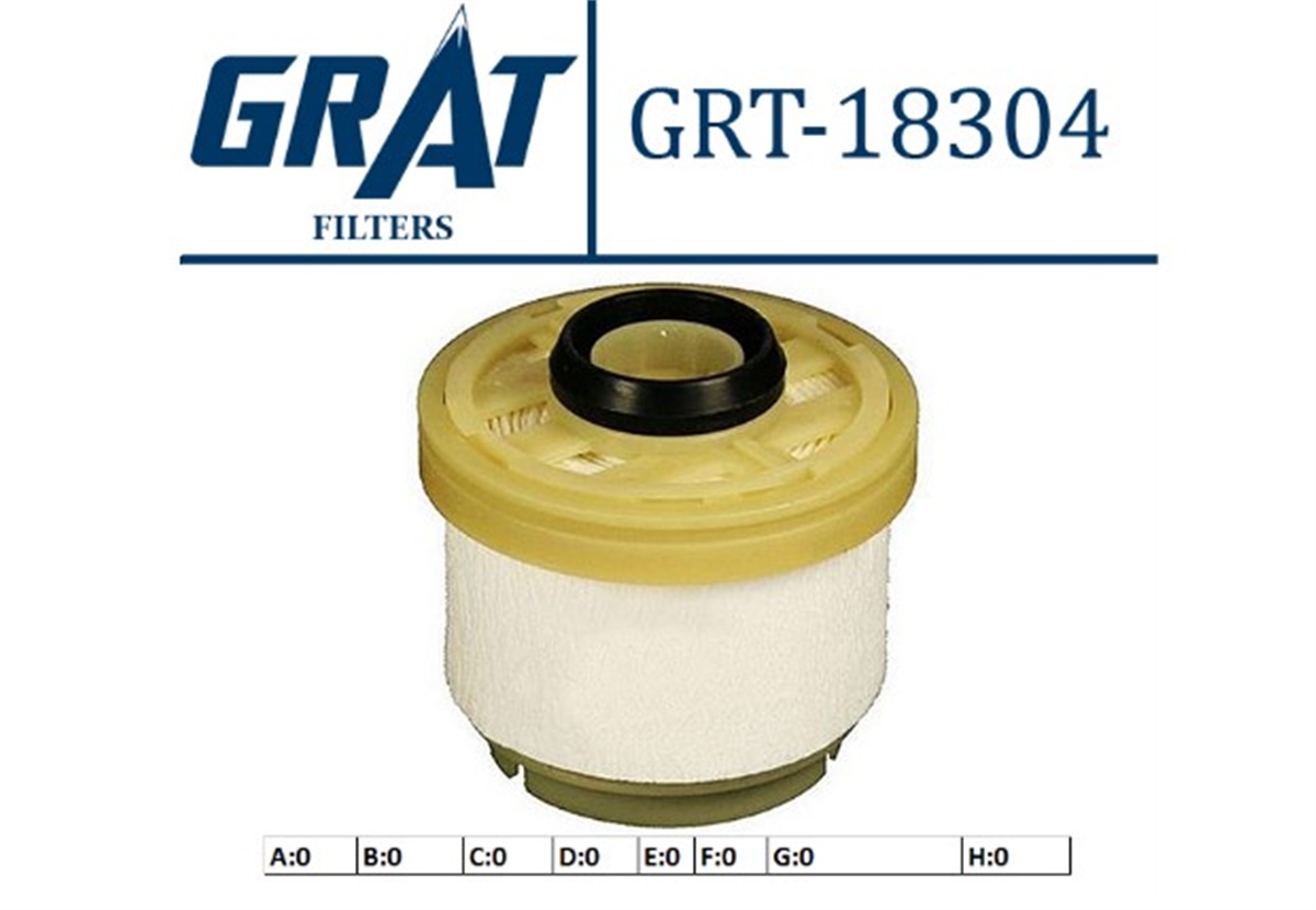YEDEK PARÇAMAZOT FILTRESI - TOYOTA HILUX-VIGO 06>11 233900L010 -GRT-18304GRATGRT-18304