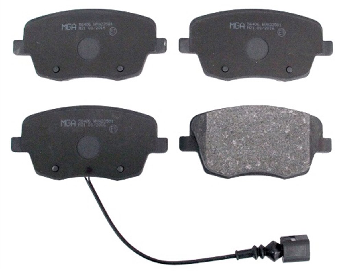 YEDEK PARÇAON FREN BALATASI-KABLOLU  VW POLO 02-10  SEAT IBIZA 02-10  SKODA FABIA 00-10 6Q0698151C -MGA-56406MGAMGA-56406