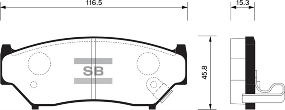 YEDEK PARÇAÖN FREN BALATASI VITARA 5 KAPI 1.6 90-98 JIMNY 1.5 DDİS 03 GDB1174-GDB3182 SANGSIN SP1584SANGSINSANGSIN SP1584