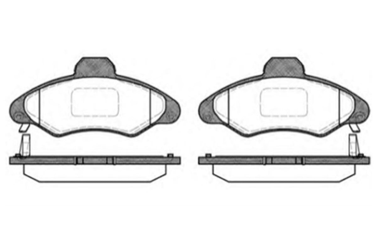YEDEK PARÇAÖN FREN DİSK BALATA  FORD  ESCORT CLX 95-  97AX 2K021 A2B -MGA-55246MGAMGA-55246