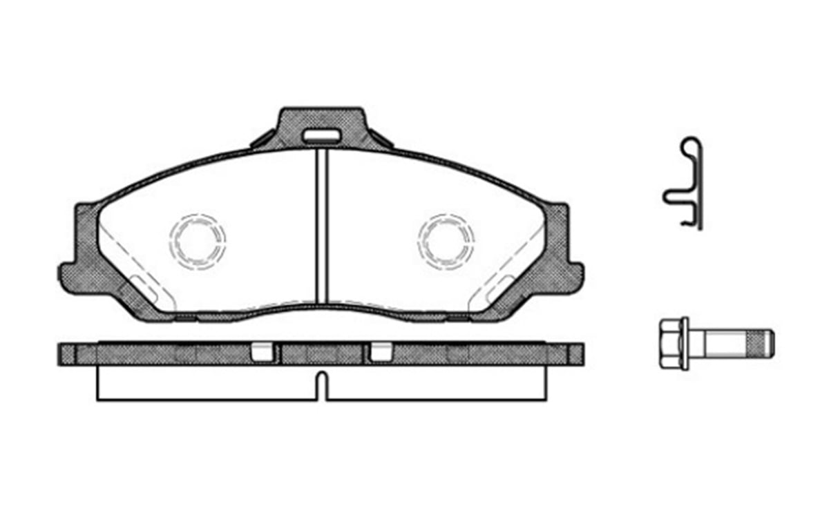 YEDEK PARÇAÖN FREN DİSK BALATA  FORD  RANGER 4×2 98- MAZDA B2500 01>03/B2500 BT50 06>11 