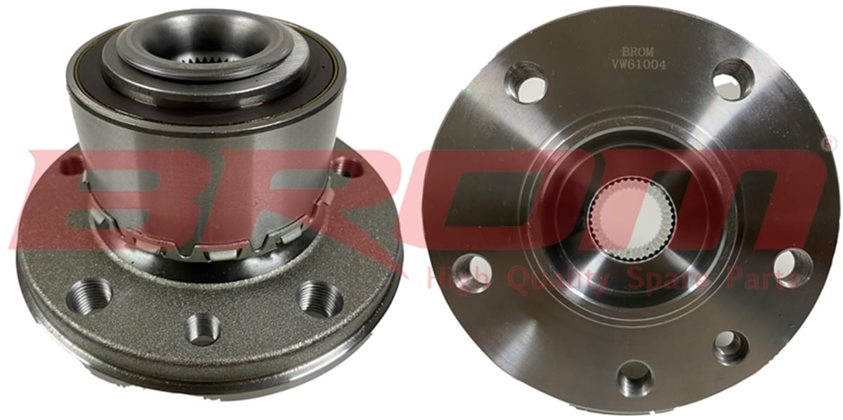 YEDEK PARÇAPORYA ÖN/ARKA RULMANLI R/L ABS'Lİ 5 BİJON TRANSPORTER T5/T6 1.9/2.0/2.5TDI 2003>BROMBRO-VW61004