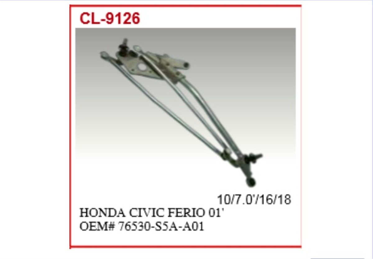 YEDEK PARÇASİLECEK IC MANIVELASI-HONDA CIVIC 01>06  76530S5AA01 -MGA-42117MGAMGA-42117