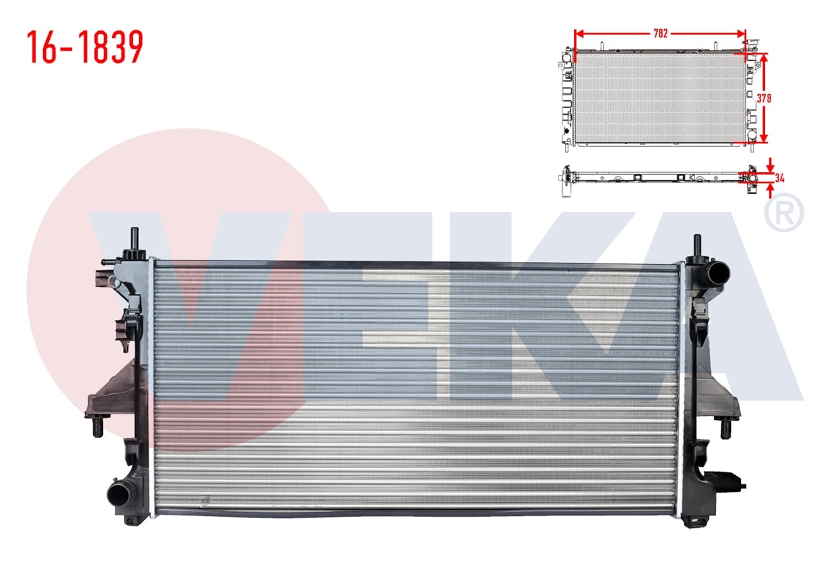 YEDEK PARÇASU RADYATÖRÜ DUCATO III 250 2.3 MJT M-T İNTERCOOLER BAĞLANTISI INCE 2006-2014VEKA16-1839