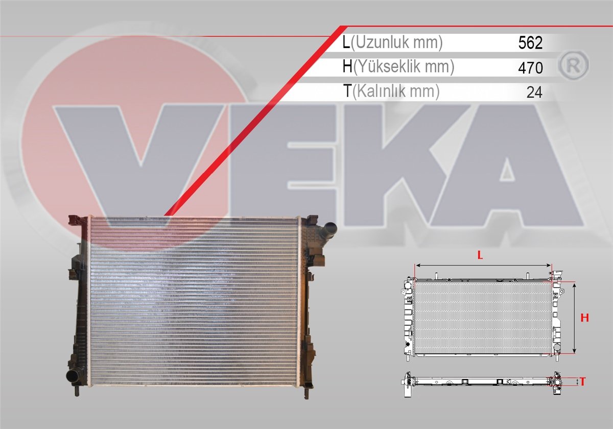 YEDEK PARÇASU RADYATÖRÜ TRAFİC II 2.0 2006-2014VEKA16-3557