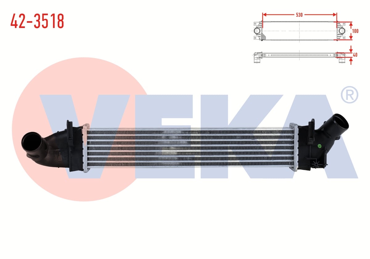 YEDEK PARÇATURBO RADYATÖRÜ (İNTERCOOLER) LOGAN 1.5 DCI 2006-2008VEKA42-3518